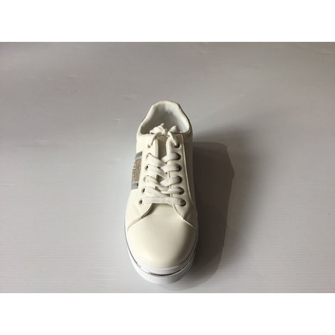 Shoes Trainers White Silver | YD135