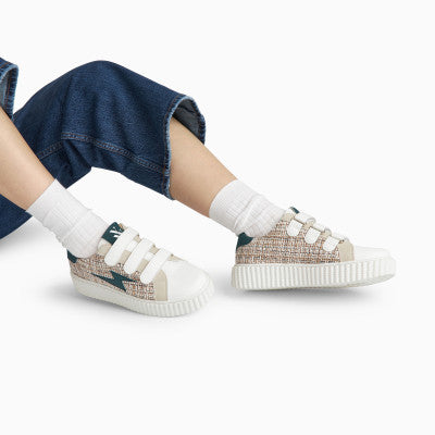 Vanessa Wu Women's Tweed Storm Sneaker | Thiem Grey BK 2733 GR