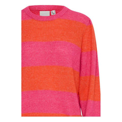 Ichi Women’s Ihdusty LS Stripe Top | Pink Yarrow