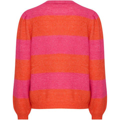 Ichi Women’s Ihdusty LS Stripe Top | Pink Yarrow