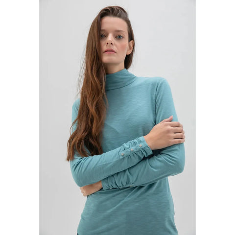 Marble Women’s Roll Neck Top Sea Foam | 6400 223