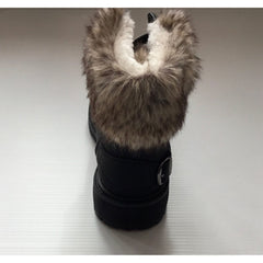 Boots Women’s Faux Fur Ankle Boots | Black R29015-1