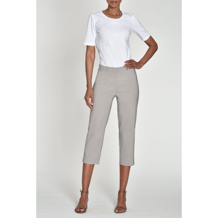 Robell Women’s Capri Trousers Marie 07 55cm | 51576 5499 | Col - 920 Silver Grey