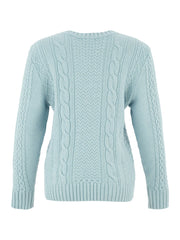Dolcezza Women’s Sea Foam V Neck Jumper | 75307