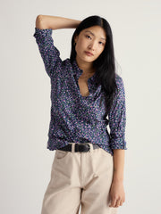 Seasalt Womens Larissa Shirt | Flax Flower Bright Orchid