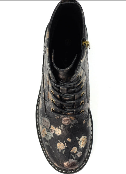 Lunar Women’s Dazzle Floral Boot | Black GLW037