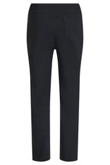 Rear of Robell Black pants on a white background