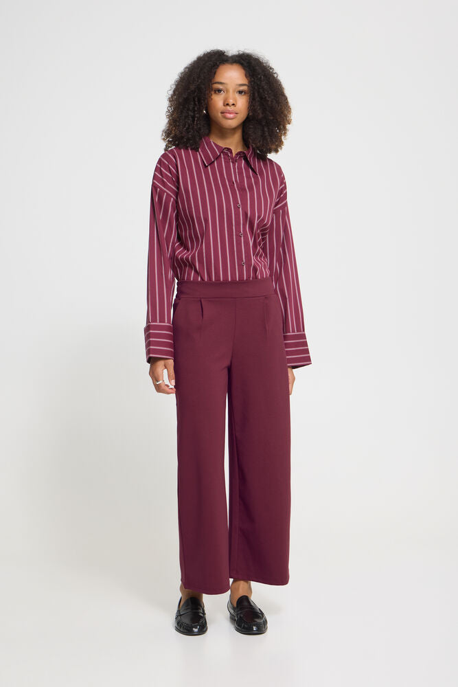 Ichi Women’s Wide Pants Short - Rhododendron