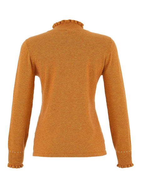 Dolcezza Women’s Camel Turtleneck Jumper | 75309
