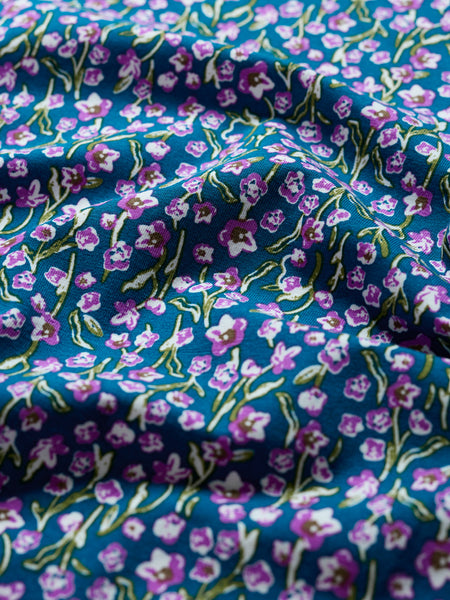 Seasalt Womens 3/4 Easel Top Regular | Flax Flower Bright Orchid