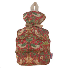 The Wheatbag Company Women’s Hot Water Bottle | William Morris Strawberry Thief Crimson