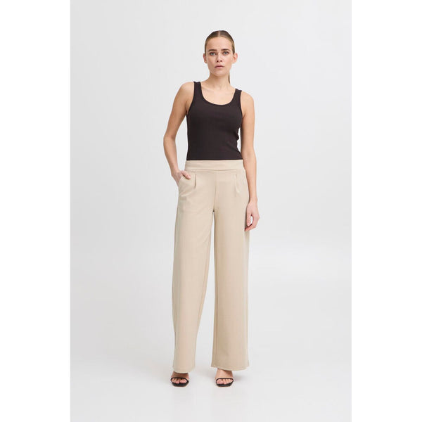 Ichi Women’s Wide Trousers Long Doeskin - Ihkate Sus Wide PA