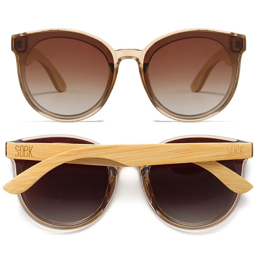 Soek Women's Lincolnshire Sunglasses Belle Champagne with brown lens