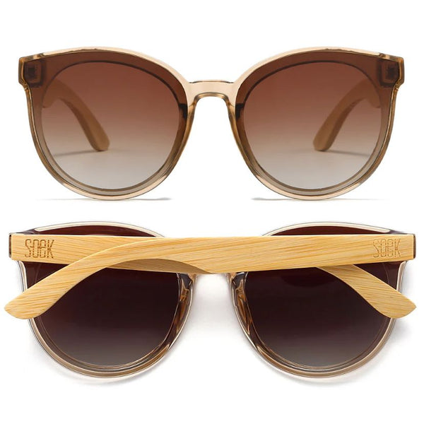 Soek Women's Lincolnshire Sunglasses Belle Champagne with brown lens