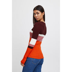 Ichi Women's Sweater | Ihmafa Multi Colour Stripe