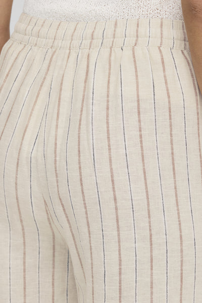 Ichi Women’s Ihlinno Shorts - Brown Stripe