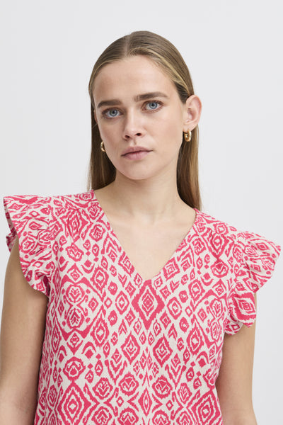 Ichi Women’s Ihlinno TO2 Top | Geranium Diamond