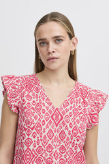 Ichi Women’s Ihlinno TO2 Top | Geranium Diamond