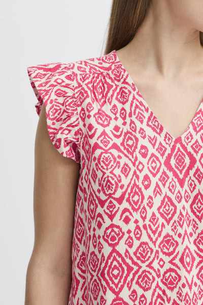 Ichi Women’s Ihlinno TO2 Top | Geranium Diamond
