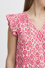 Ichi Women’s Ihlinno TO2 Top | Geranium Diamond