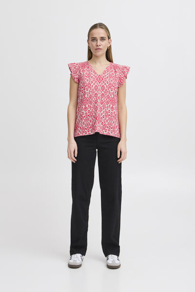 Ichi Women’s Ihlinno TO2 Top | Geranium Diamond