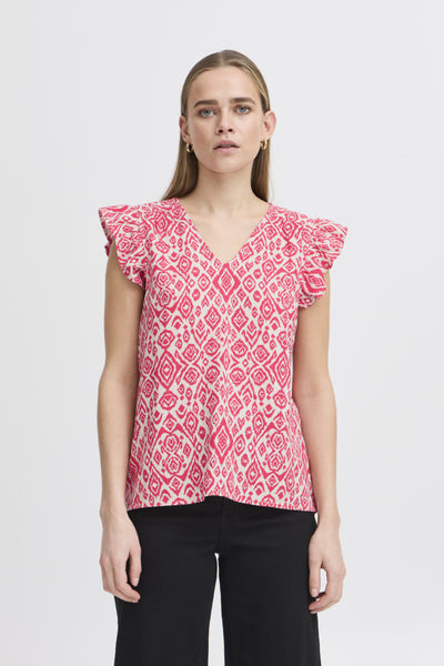 Ichi Women’s Ihlinno TO2 Top | Geranium Diamond
