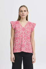 Ichi Women’s Ihlinno TO2 Top | Geranium Diamond