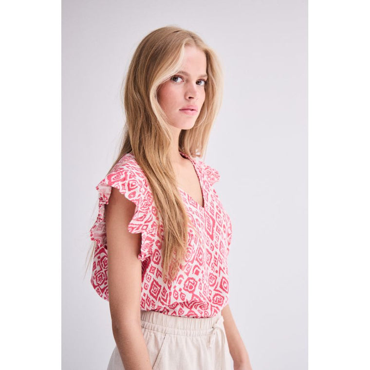 Ichi Women’s Ihlinno TO2 Top | Geranium Diamond