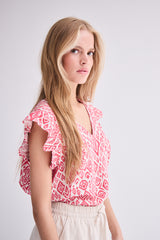Ichi Women’s Ihlinno TO2 Top | Geranium Diamond