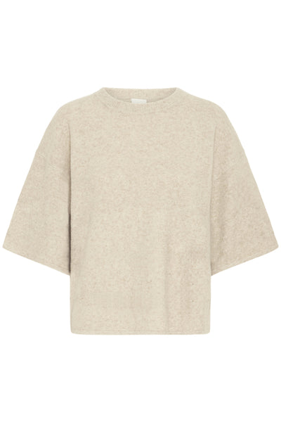 Ichi Women’s Ihdasila SS Pullover | Oatmeal Melange