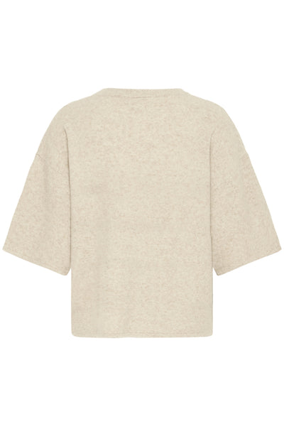 Ichi Women’s Ihdasila SS Pullover | Oatmeal Melange