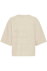 Ichi Women’s Ihdasila SS Pullover | Oatmeal Melange