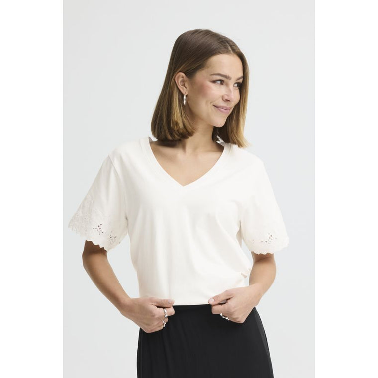 Ichi Women’s Ihmimmie SS T-shirt - Cloud Dancer