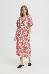 Ichi Women’s Ihgilvis Dress - Red Floral