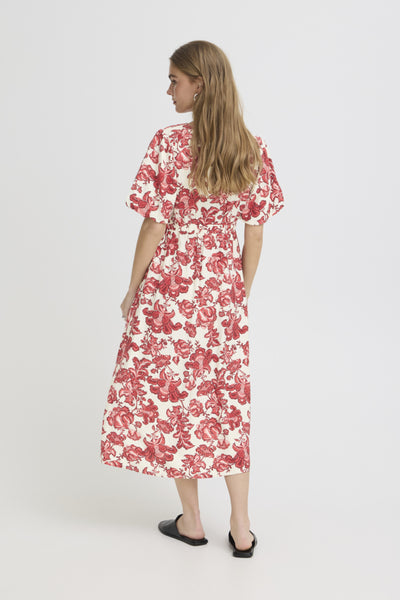 Ichi Women’s Ihgilvis Dress - Red Floral