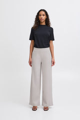 Ichi Women’s Trousers Long Opal Grey | Ihkate Sus Wide PA2