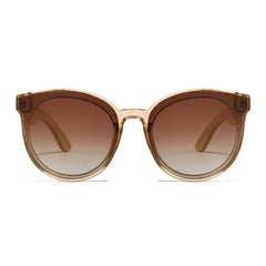 Soek Women’s Sunglasses Bella Champagne - Wooden Polarised Brown Graduated Lens - White Maple Arms