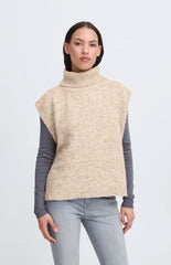 Ichi Women’s Ialotus Poncho | Travertine Melan