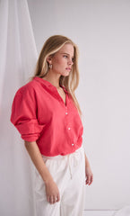 Ichi Women’s Ihlinno SH Shirt | Geranium