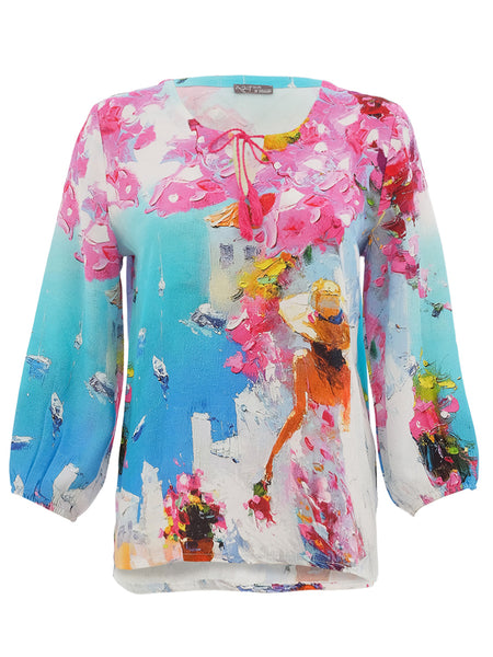 Dolcezza Women’s Top Summer in Santorini - 26603