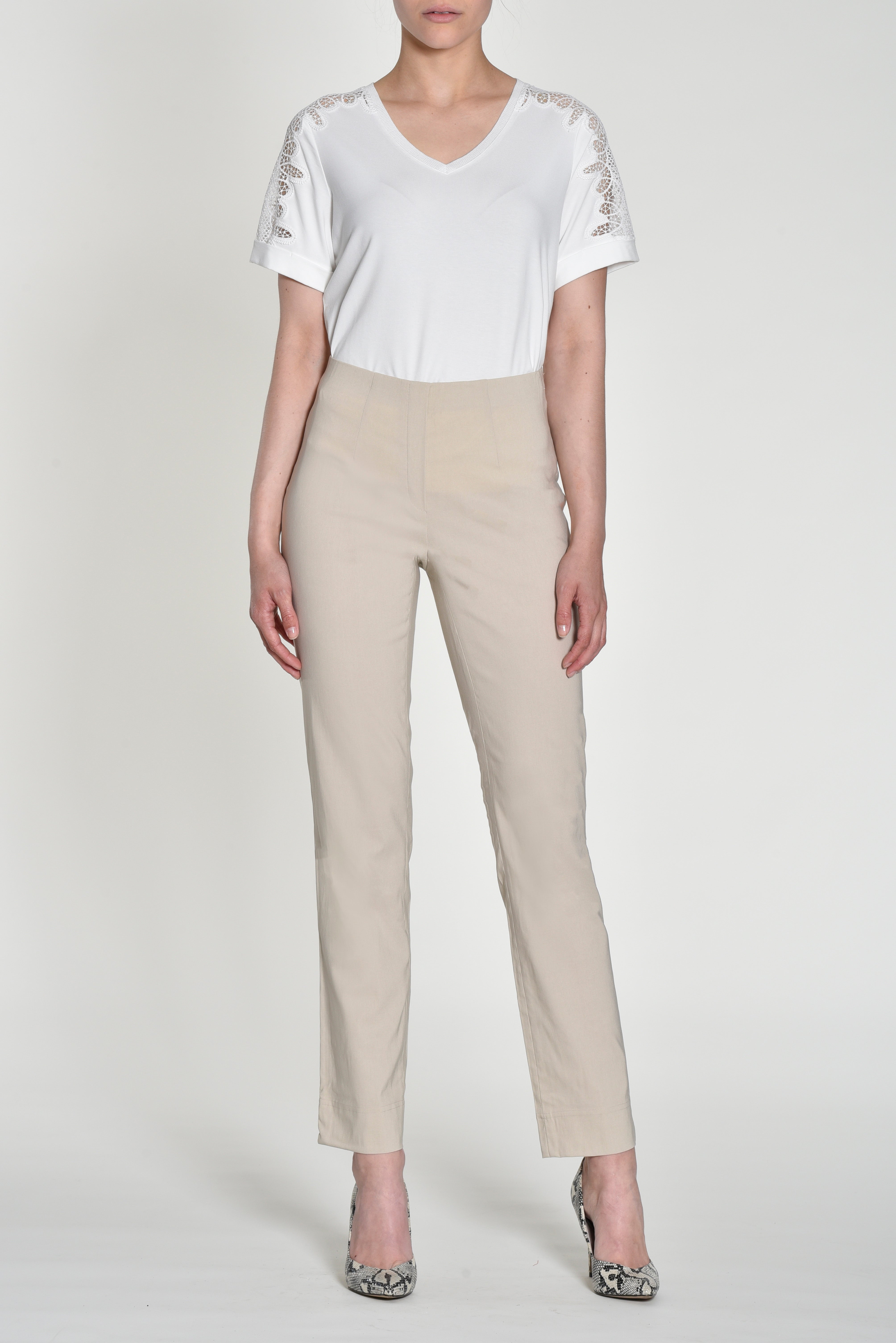 Robell Women’s Trousers Marie 09 73cm | 51412 5499 Col 14 Beige