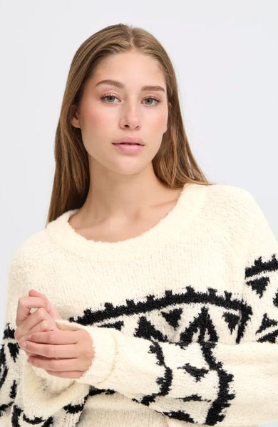 Ichi Women’s Ihcarani LS Sweater | Birch