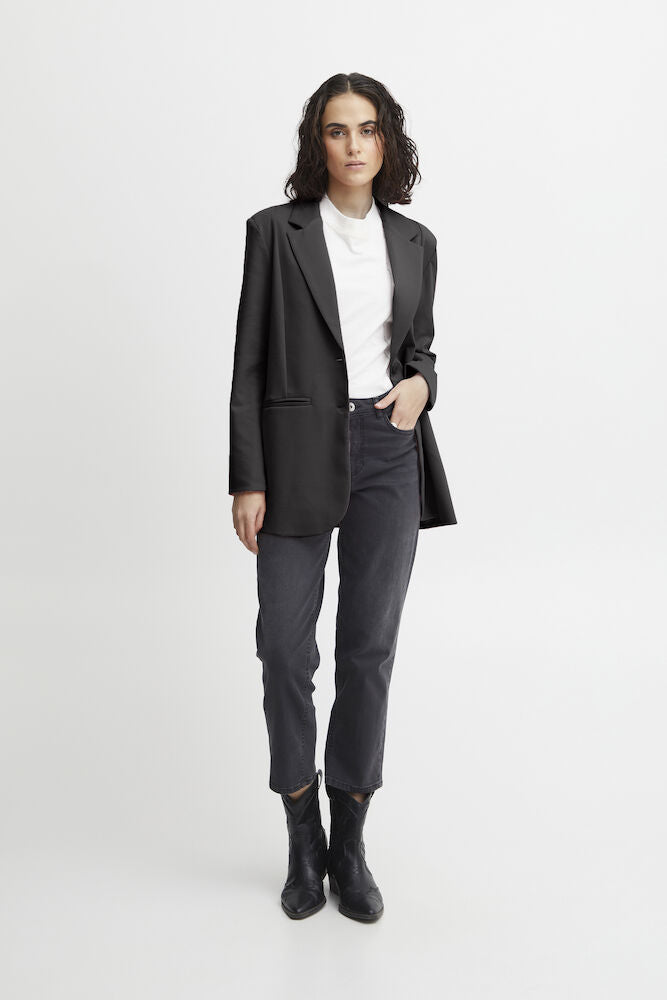 Ichi Women’s Ihkate Oversized Blazer - Black