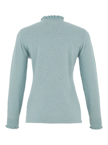 Dolcezza Women’s Sea Foam Turtleneck Jumper | 75309
