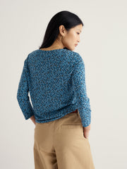 Seasalt Womens Kellow Top | Flax Flower Horizon