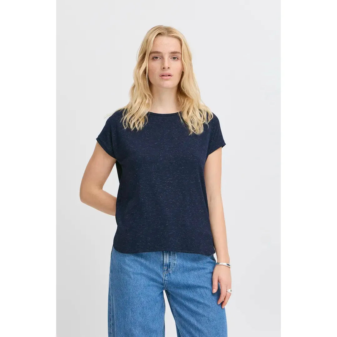 Ichi Women’s Ihrebel SS6 T-shirt | Total Eclipse