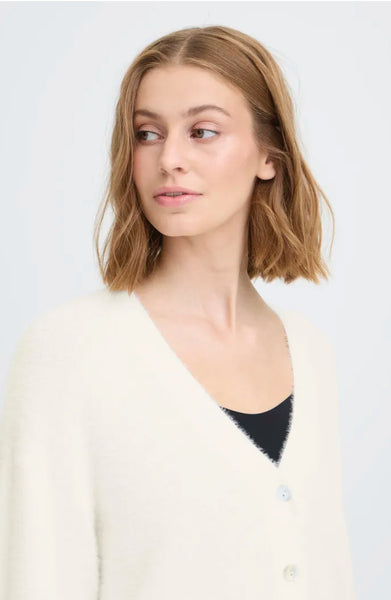 Ichi Women’s Ihbrula Cardigan | Cloud Dancer