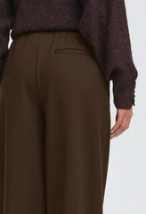 Ichi Women’s Wide Pants Long Chocolate Torte | Ihkate Sus Wide PA2