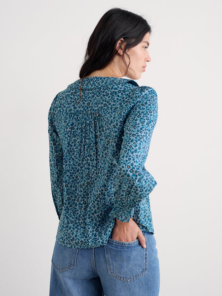 Seasalt Womens Ysella Top| Flax Flower Horizon