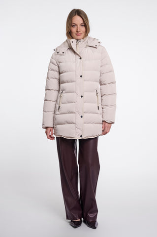 New arrival by Rino & Pelle a Nusa padded Coat in stone. With a high...